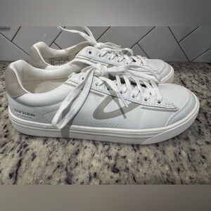 Tretorn White and Beige Sneakers size 9